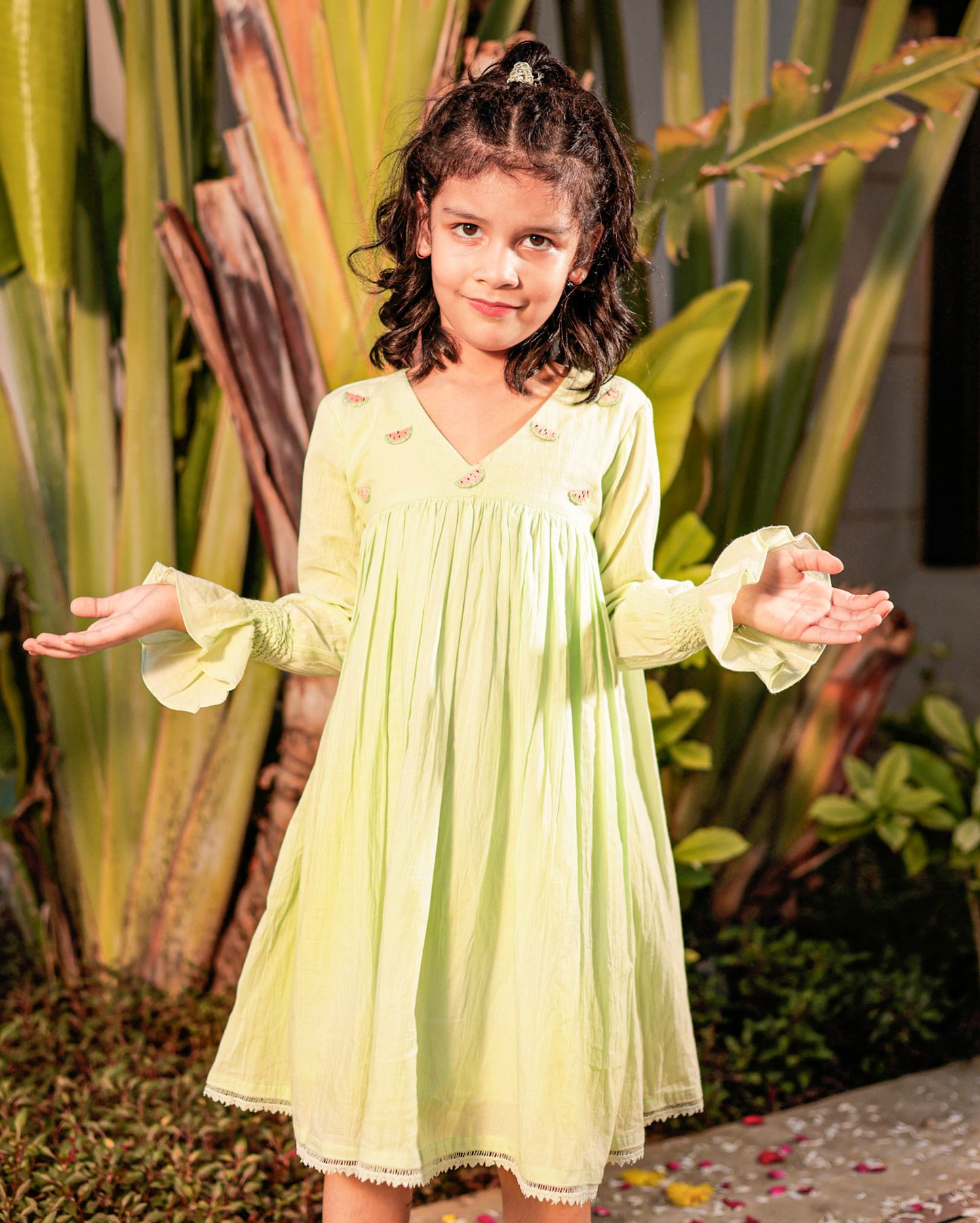 Melon Madness Mint Green Cotton Dress