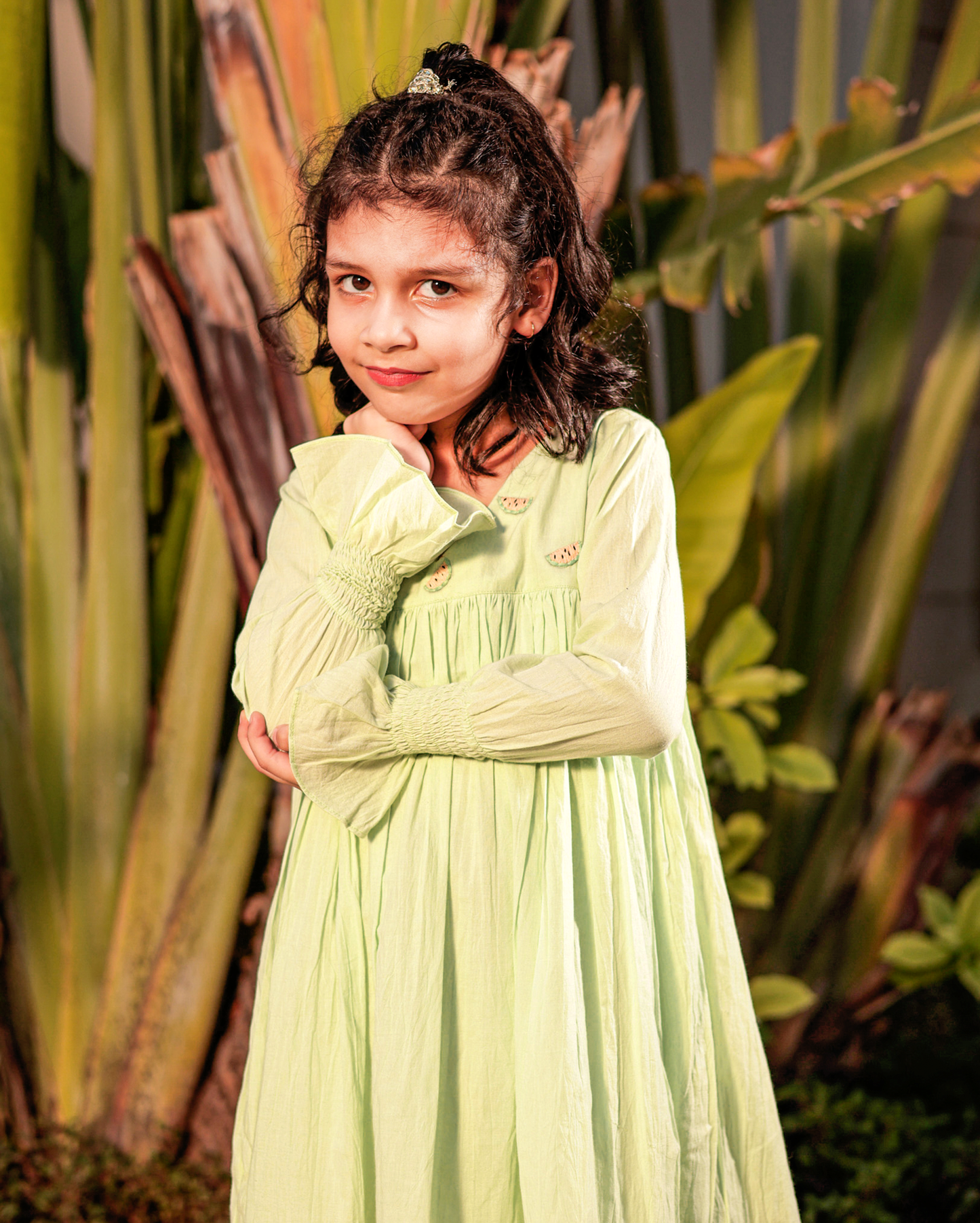 Melon Madness Mint Green Cotton Dress