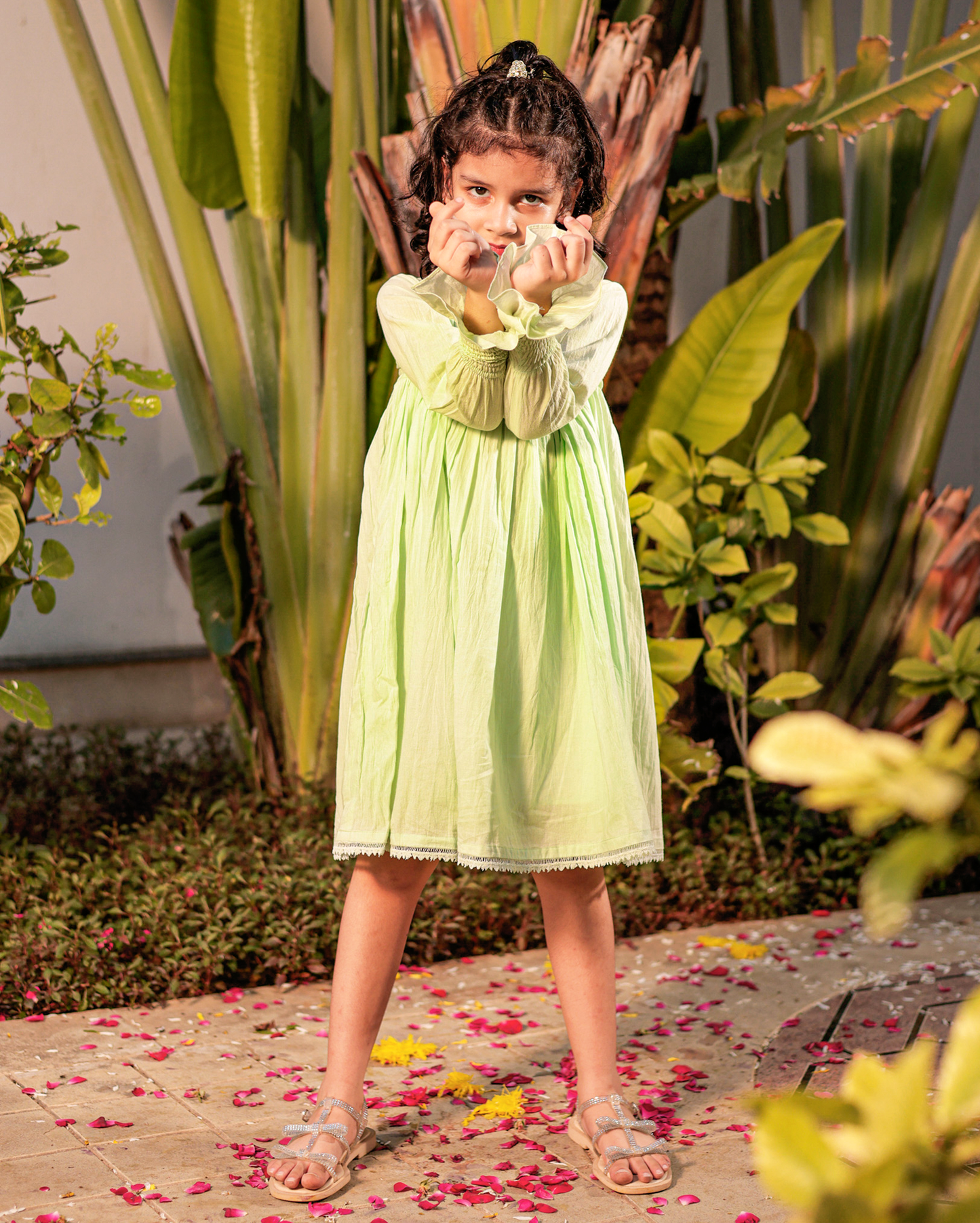 Melon Madness Mint Green Cotton Dress