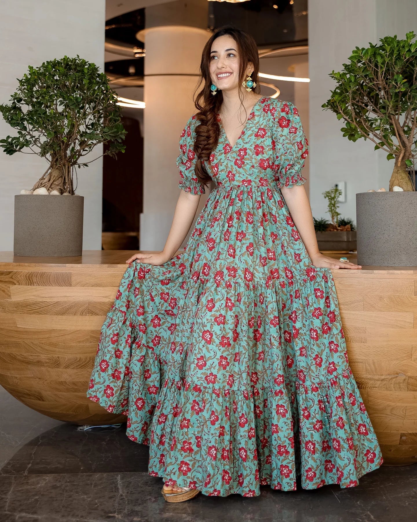 Green Lush Cotton Dress