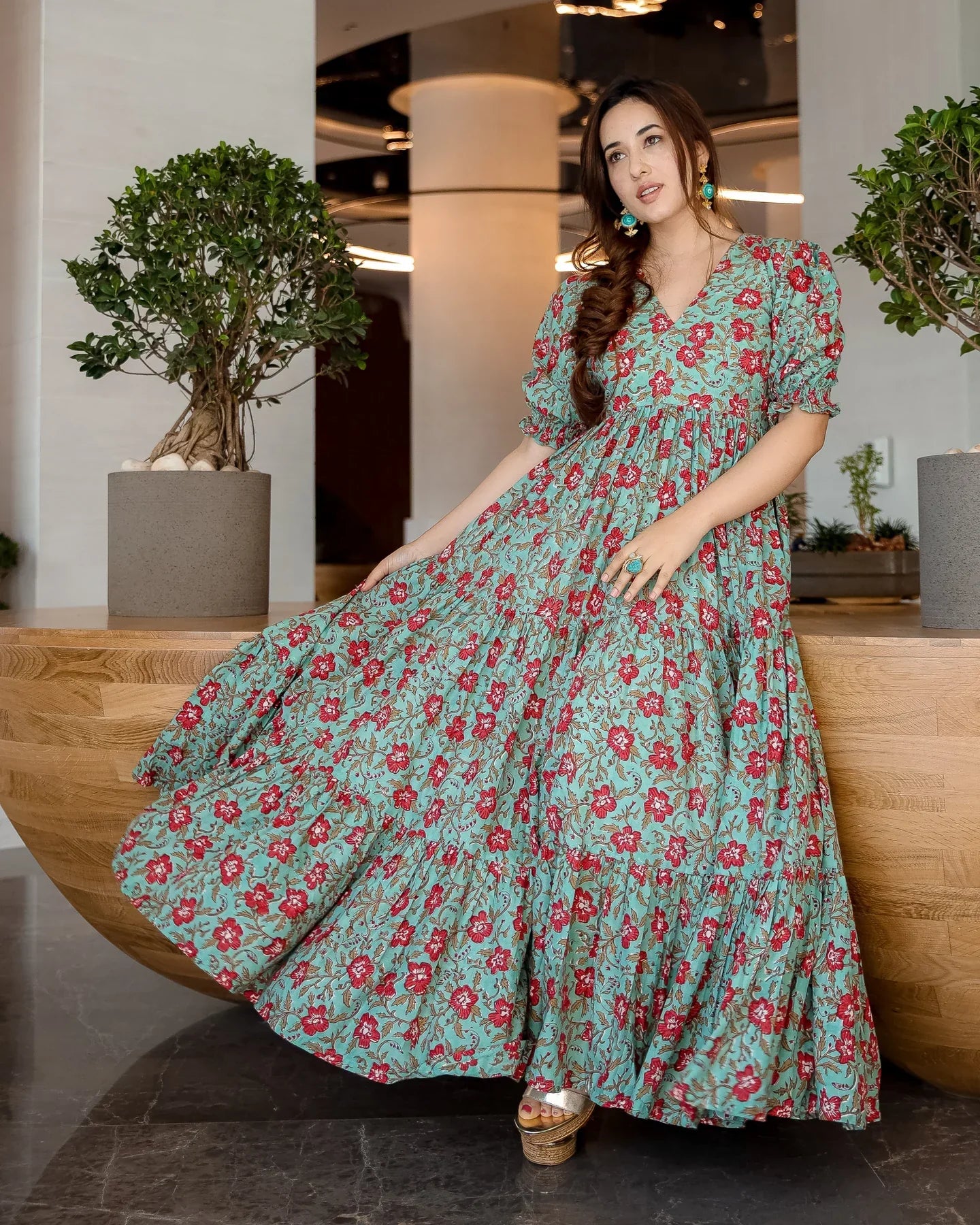 Green Lush Cotton Dress